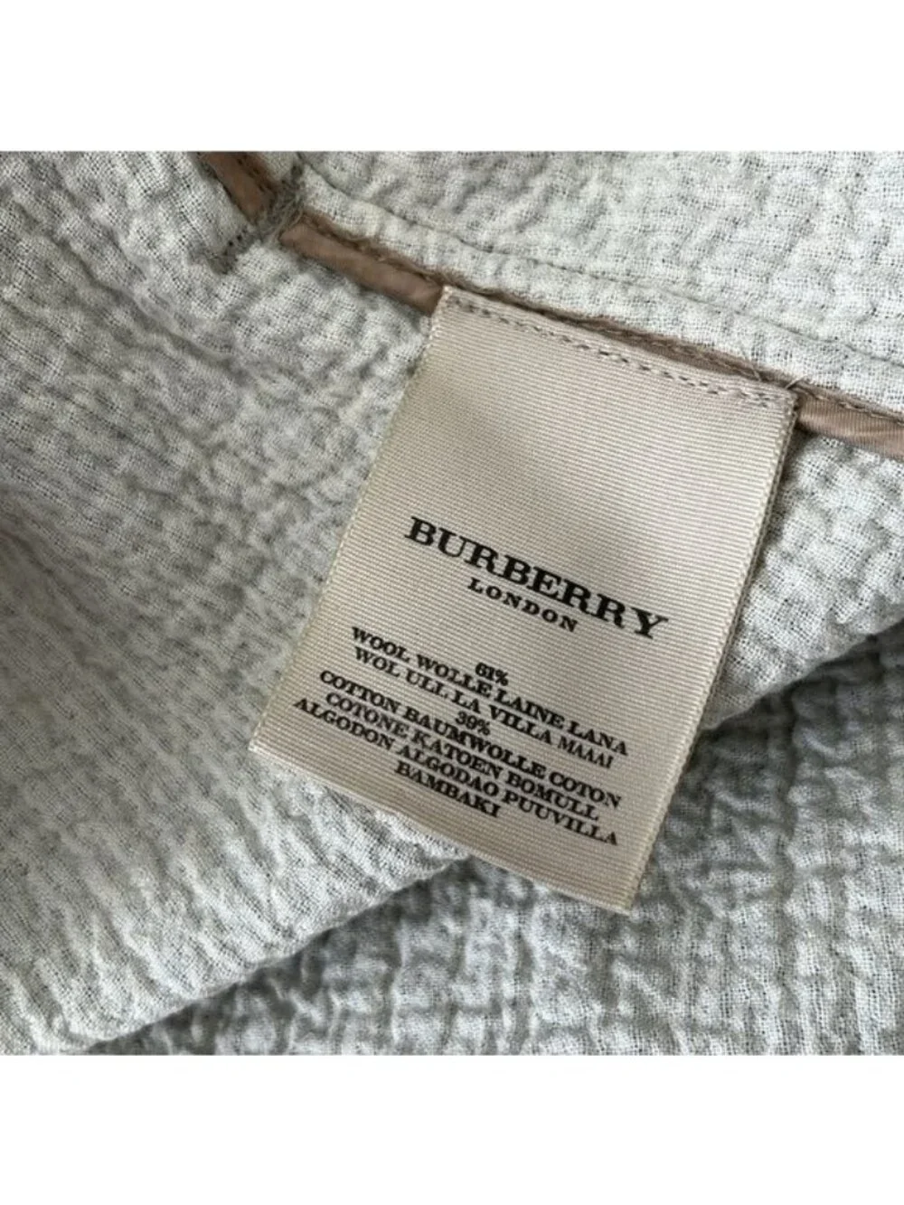Burberry Metallic Tweed Gold Belted Trench Coat Jacket - Picture 14 of 15